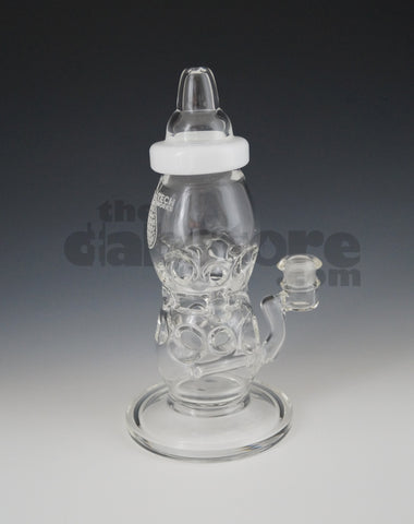 High Tech Glass Cheese Perc Baby Bottle 14 MM Female Joint