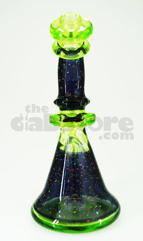 Huffy Glass - Haterade/Crushed Opal 14 MM F Bent Neck Micro