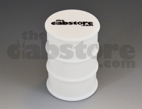 Silicone Oil Barrel Wax Jar non stick white