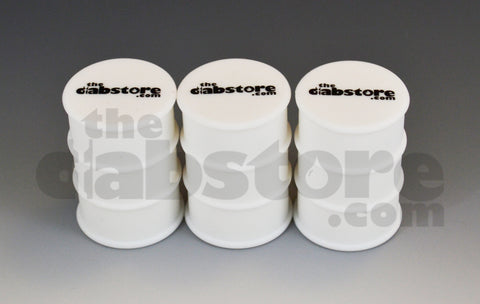 3 Pack silicone oil barrel wax jars
