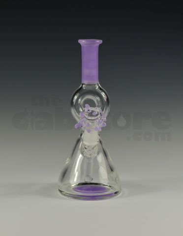 Wicked Sands Glass Mini Tube Pendant Wisteria Purple 10 MM