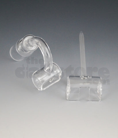 14 MM Female Quartz Trough Nail w/ Carb Cap Dabber