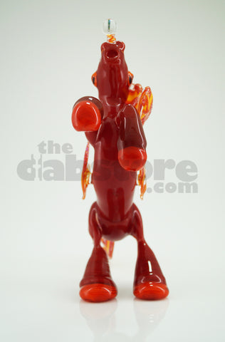 Amy Likes Fire - Red Crayon Unicorn Rig 10 MM (Ace Glass)