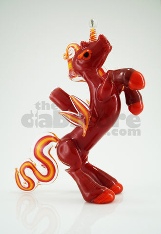 Amy Likes Fire - Red Crayon Unicorn Rig 10 MM (Ace Glass)