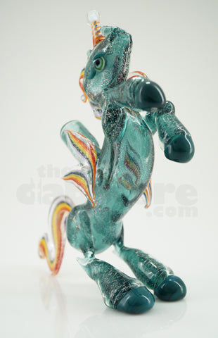 Amy Likes Fire - Teal Dichro Unicorn Rig 10 MM (Ace Glass)