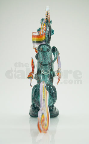 Amy Likes Fire - Teal Dichro Unicorn Rig 10 MM (Ace Glass)