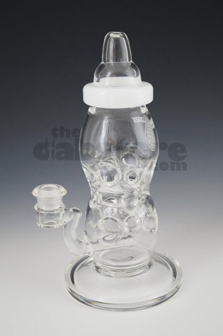 High Tech Glass Cheese Perc Baby Bottle 14 MM F