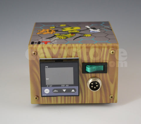 High Tech Titanium Mini Honey Highve Custom Enail (Wood Grain)