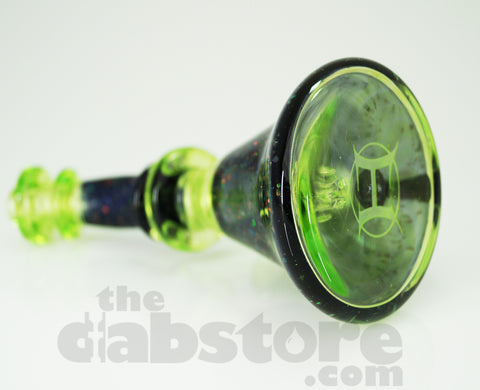 Huffy Glass - Haterade/Crushed Opal 14 MM F Bent Neck Micro