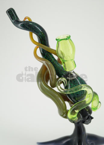 LaceFace Glass Goddess Mini Tube w/ Matching Pendant #2 10 MM