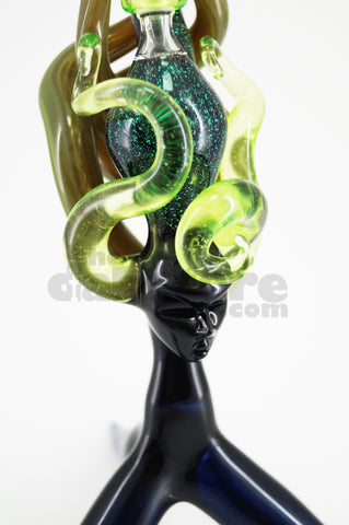 LaceFace Glass Goddess Mini Tube w/ Matching Pendant #2 10 MM