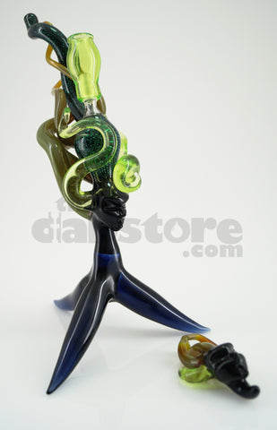 LaceFace Glass Goddess Mini Tube w/ Matching Pendant #2 10 MM