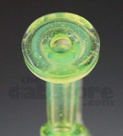 Mad Rob Glass - Hour Glass Fab Recycler 14 MM Female (Green Stardust / Slyme)