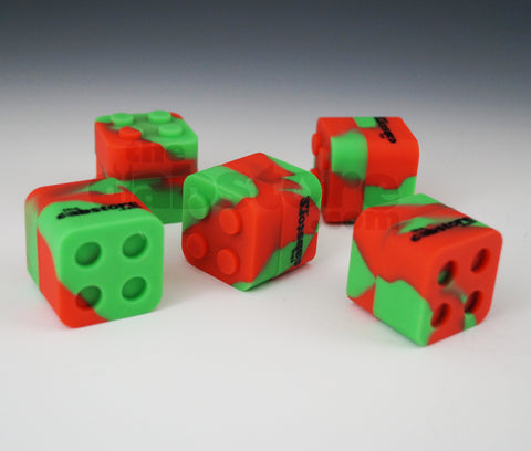 Orange/Green Colored Silicone Lego Block Non Stick Container
