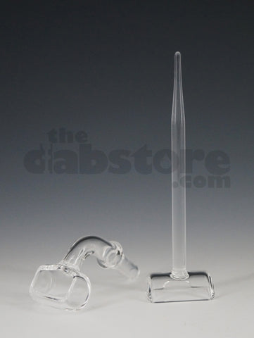 Quartz Male 10 MM Trough Nail with Carb Cap / Dabber