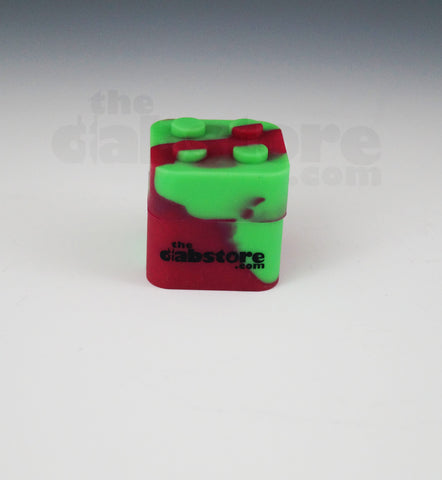 Red/Green Colored Silicone Lego Block Non Stick Container 1 count