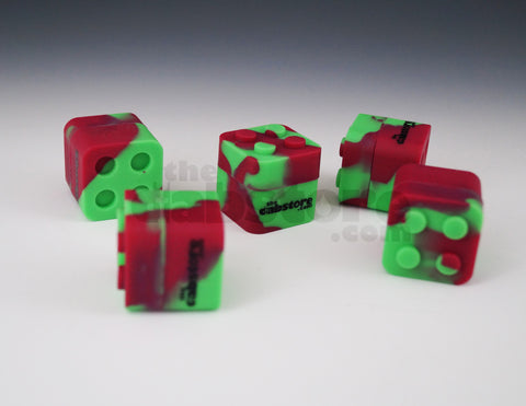 Red/Green Colored Silicone Lego Block Non Stick Container