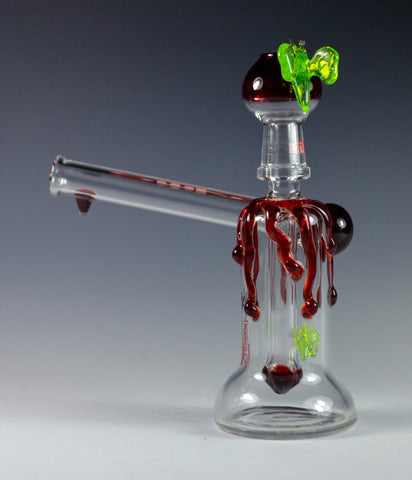 Silika Glass Honey Bee Drip Sidecar Red 14 MM