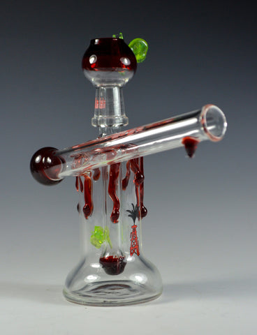 Silika Glass Honey Bee Drip Sidecar Red 14 MM