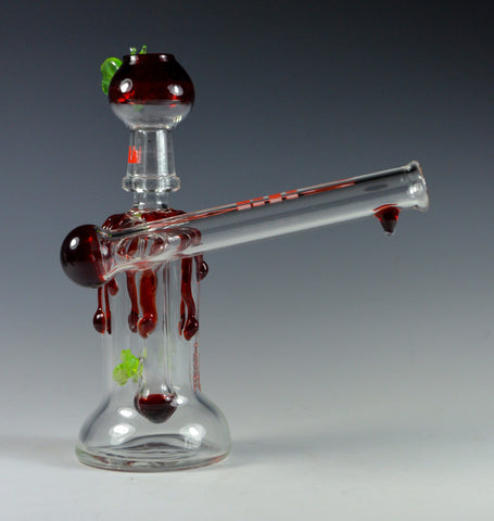 Silika Glass Honey Bee Drip Sidecar Red 14 MM