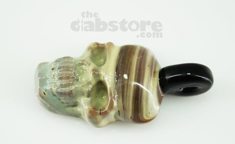 Scoz Glass - Worked Skull Pendant #1