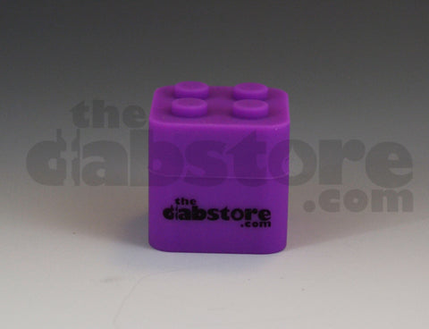 Purple Silicone Lego Dab Container Block