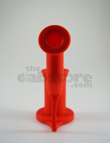 Silicone Dabbing Bubbler with Titanium Nail & Dabber (Red)