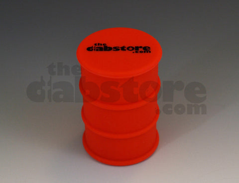 Silicone Oil Barrel Wax Jar no stick red