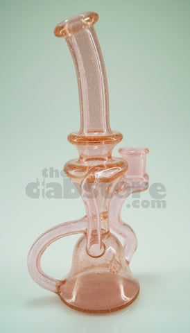 Staklo Glass - Pink Lollipop w/ Crushe Opal 14 MM F Recycler