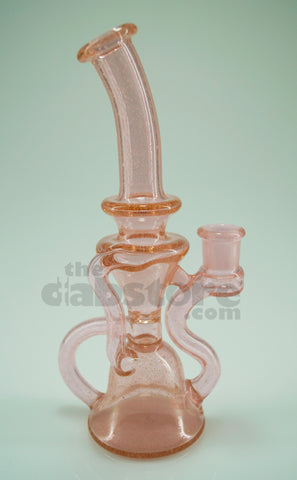 Staklo Glass - Pink Lollipop w/ Crushe Opal 14 MM F Recycler