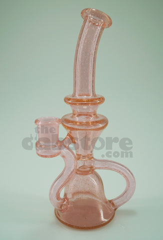 Staklo Glass - Pink Lollipop w/ Crushe Opal 14 MM F Recycler