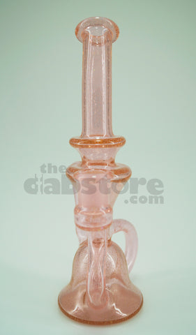 Staklo Glass - Pink Lollipop w/ Crushe Opal 14 MM F Recycler