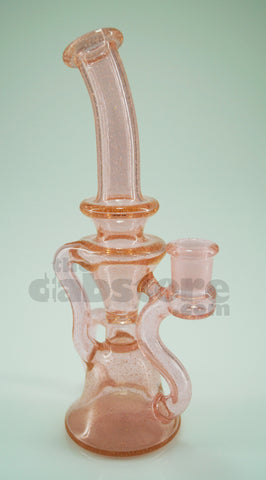 Staklo Glass - Pink Lollipop w/ Crushe Opal 14 MM F Recycler