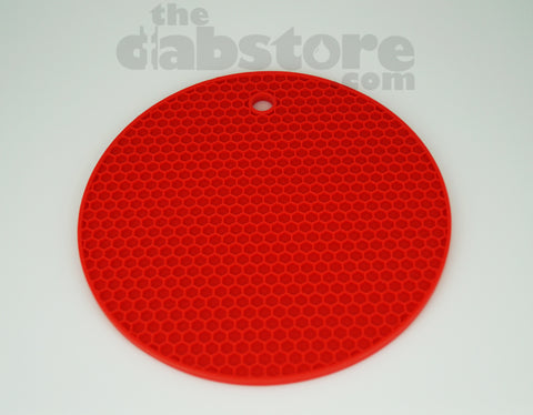 Red Silicone Honey Comb Dab Mat
