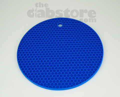 Blue Silicone Honey Comb Dab Mat
