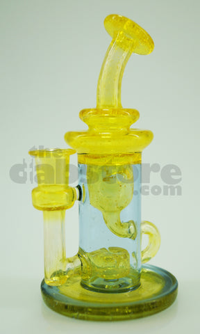 Topher Glass - 10 MM Lemon Drop / Dingle Berry Micro Klein