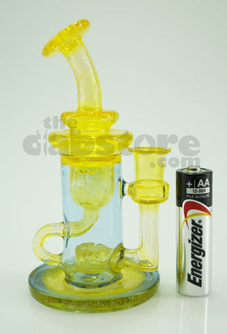 Topher Glass - 10 MM Lemon Drop / Dingle Berry Micro Klein