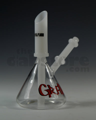 Grav Labs Beaker Bottom Rig White Accents Red Label