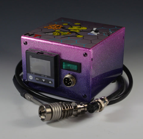 High Tech Titanium Mini Honey Highve Custom Enail (Purple Fade)
