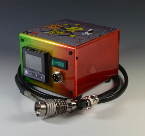High Tech Titanium Mini Honey Highve Custom Enail (Rasta Bee)
