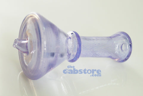 iDab Glass - XL Purple Rain Mini Tube Directional Carb Cap