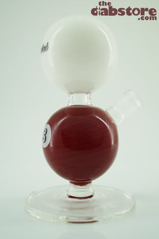 iDab Glass - 14 MM F Pool Ball Rig Red #3