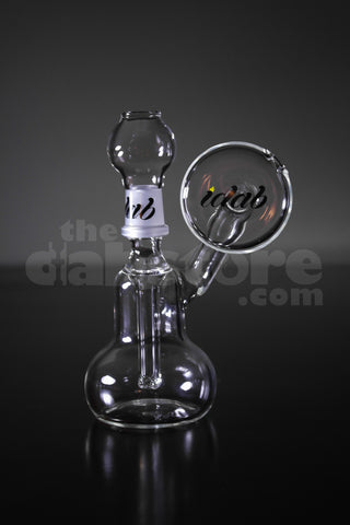 iDab Glass Clear Wraparound Bubbler 18 MM