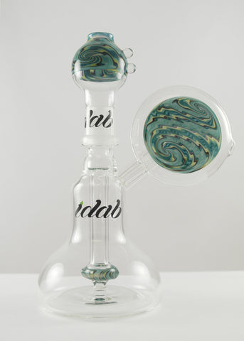 iDab Glass Worked Wraparound Bubbler 18 MM