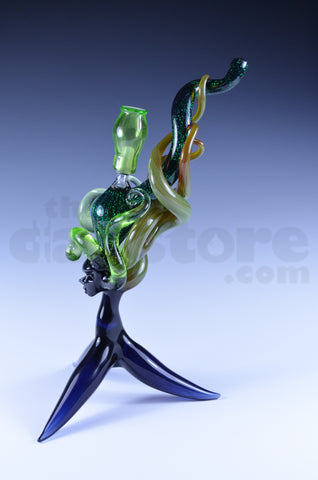 LaceFace Glass Goddess Mini Tube w/ Matching Pendant #2 10 MM