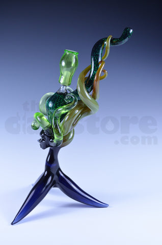 LaceFace Glass Goddess Mini Tube w/ Matching Pendant #2 10 MM