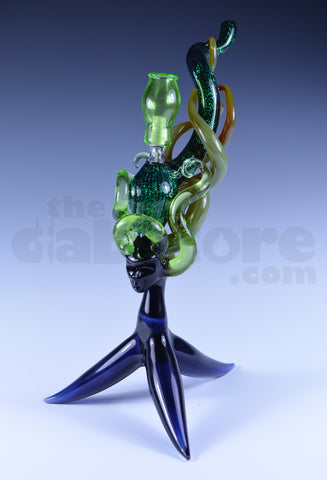 LaceFace Glass Goddess Mini Tube w/ Matching Pendant #2 10 MM