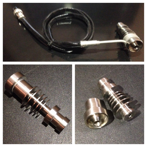 High Tech Titanium - Custom painted Tie Dye Honey Highve enail