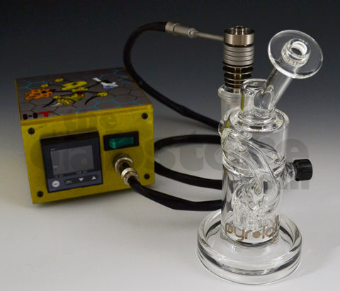 Pyrology Glass Recycler & Enail Package Deal 18 MM F