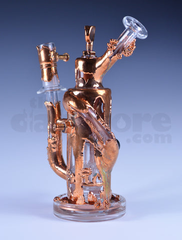 Pyrology Glass x Snic Copper Electroformed Reycler 14 MM